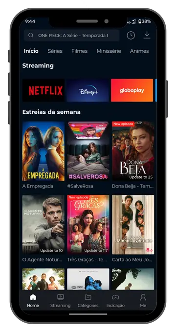 Cinema APK 16 Iniciar o aplicativo