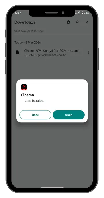 Cinema APK 15 Instale o APK